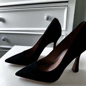 Sam Edelman Antonia Suede Black Pumps